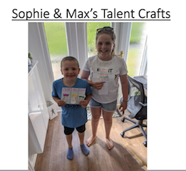 Sophie and Max Talent crafts